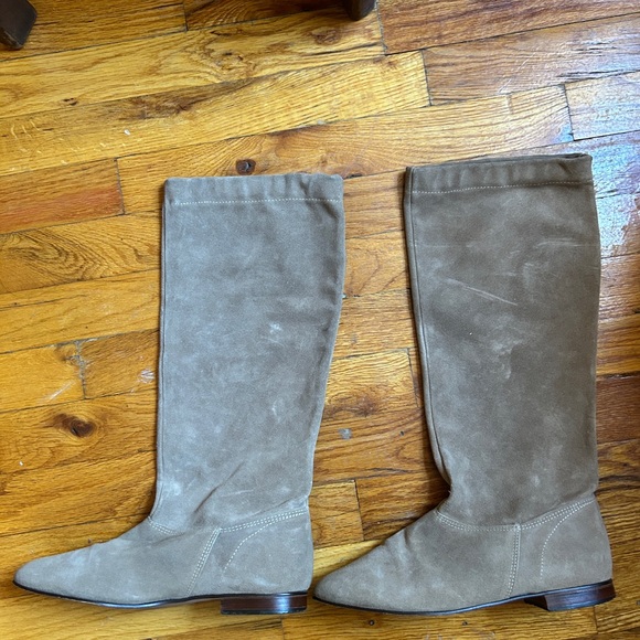 Vintage slouchy suede boots - Picture 5 of 10